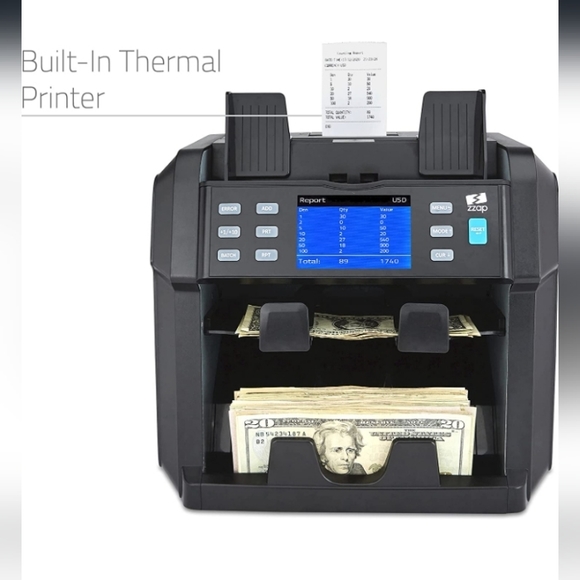 ZZap NC70 Mixed Denomination MONEY COUNTER!-NEW IN BOX! - Picture 3 of 9